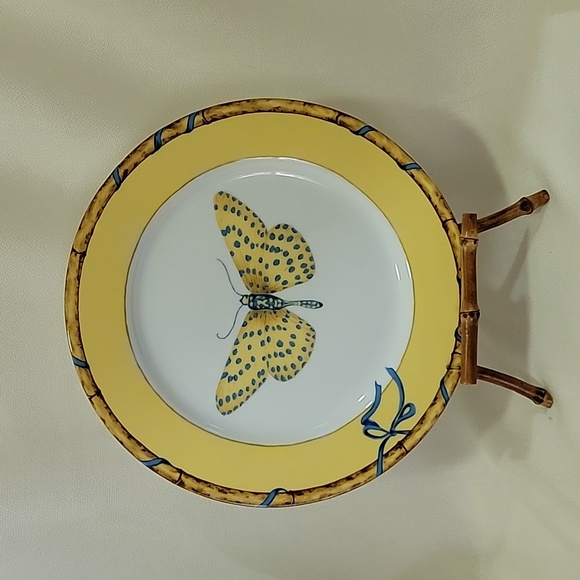 Lynn Chase Designs Butterfly Bamboo Plate - Picture 1 of 3